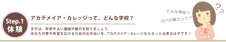 ステップ1:体験